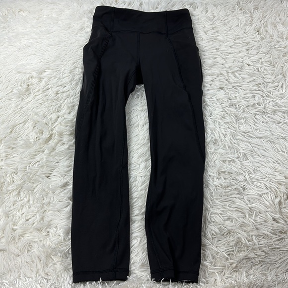 Lululemon Time To Sweat Crop *23" Black - Picture 1 of 8